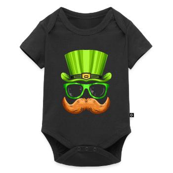Red Beard Green Hat And Glasses Costume For St. - Baby Premium short-sleeve bodysuit - black - Front