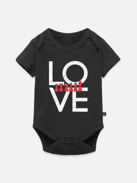 Schach - Baby Premium Kurzarmbody - Schwarz