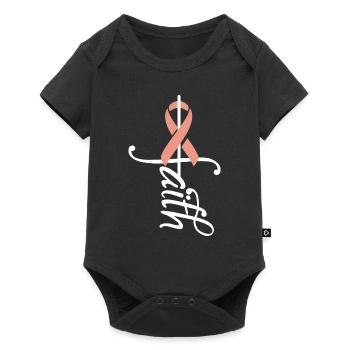Ribbon Endometrium Cancer Awareness - Baby Premium short-sleeve bodysuit - black - Front