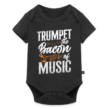 Trumpet Player Vintage Trumpet The - Baby Premium Kurzarmbody - Schwarz - Vorne