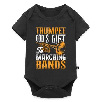 Trumpet Player Marching Band - Baby Premium Kurzarmbody - Schwarz - Vorne