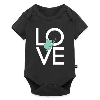 Koala - Baby Premium Kurzarmbody - Schwarz - Vorne