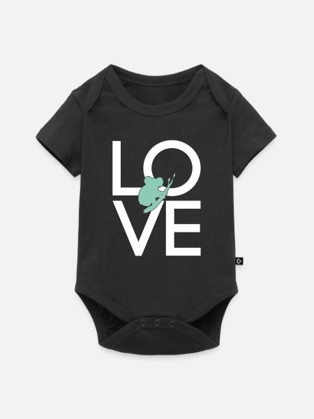 Koala - Baby Premium Kurzarmbody - Schwarz