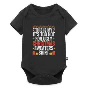 Pyjama C’est mon C’est trop chaud pour moche - Body à manches courtes Premium Bébé - noir - Devant