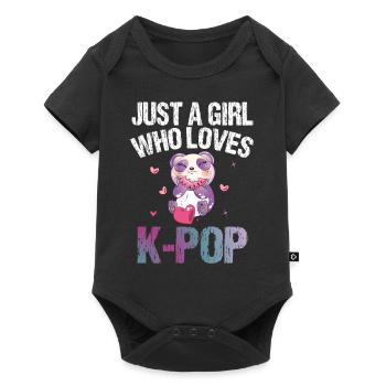 Nur Ein Mädchen, Das K-Pop, Koreanische Musik, - Baby Premium Kurzarmbody - Schwarz - Vorne