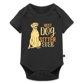 Meilleur Dog Sitter Ever Dog Dog Sitting - Body à manches courtes Premium Bébé - noir - Devant
