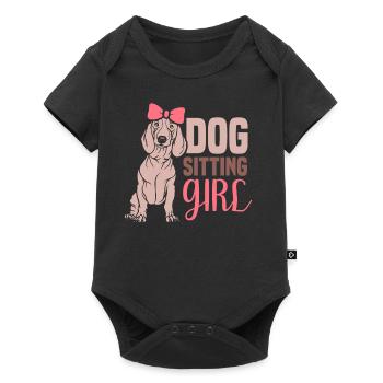 Dog Sitter Fille Dog Sitting - Body à manches courtes Premium Bébé - noir - Devant