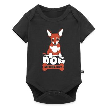 Dog Sitter Jeune Chien Dog Sitting Dog Sitting - Body à manches courtes Premium Bébé - noir - Devant