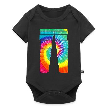 Dubaï Souvenir Burj Khalifa - Body à manches courtes Premium Bébé - noir - Devant