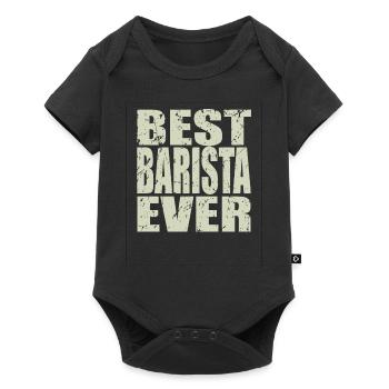 Meilleur barista jamais Barista Cadeau - Body à manches courtes Premium Bébé - noir - Devant