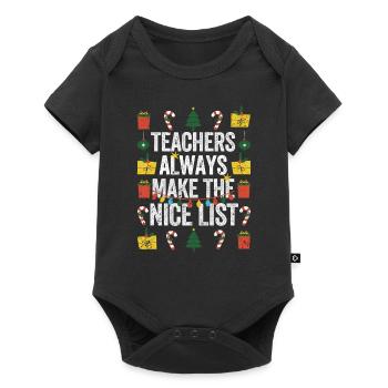 Lustige Weihnachten Lehrer Lehrer machen immer die - Baby Premium Kurzarmbody - Schwarz - Vorne