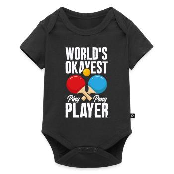 Fun Table Tennis Gift - Baby Premium short-sleeve bodysuit - black - Front