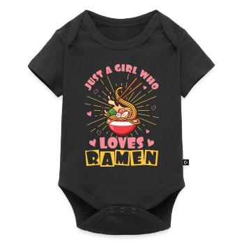 Juste une fille qui aime Ramen! Japon Comic Anime - Body à manches courtes Premium Bébé - noir - Devant