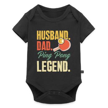 Fun Table Tennis Gift - Baby Premium short-sleeve bodysuit - black - Front