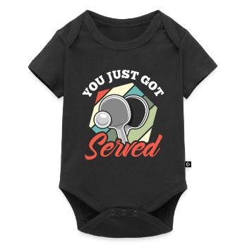 Fun Table Tennis Gift - Baby Premium short-sleeve bodysuit - black - Front