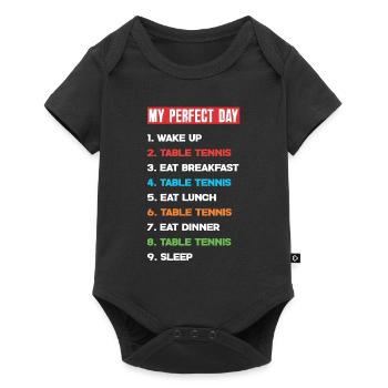 Fun Table Tennis Gift - Baby Premium short-sleeve bodysuit - black - Front