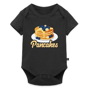 Funny Pancake Pancakes Gift - Baby Premium short-sleeve bodysuit - black - Front