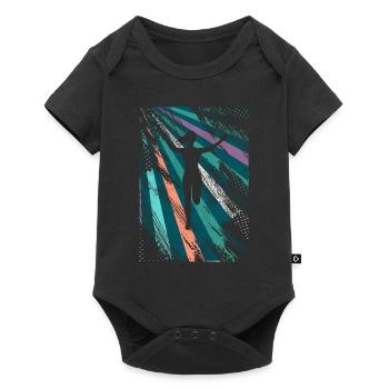 Retro Jump Shoes Fitness - Baby Premium short-sleeve bodysuit - black - Front