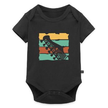 Electric Guitar Guitarist Acoustic Guitar Musician - Baby Premium short-sleeve bodysuit - black - Front