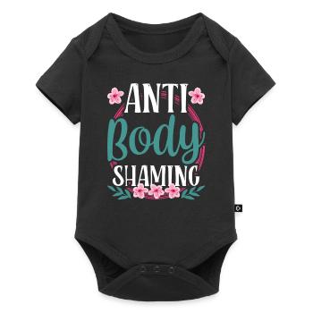 Anti Body Shaming Bodyshaming Annoyance Stop - Baby Premium short-sleeve bodysuit - black - Front