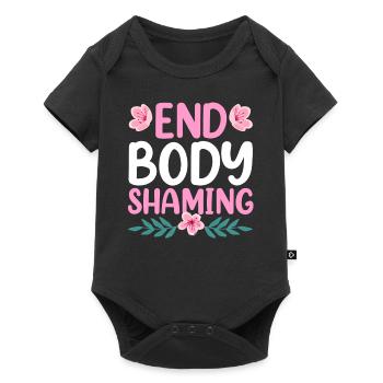 Body Shaming Stop Anger Stop Body Shaming - Baby Premium short-sleeve bodysuit - black - Front