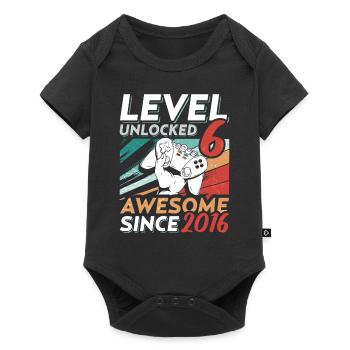 Niveau 6 Anniversaire 6 Ans 2016 Vidéo de jeu - Body à manches courtes Premium Bébé - noir - Devant