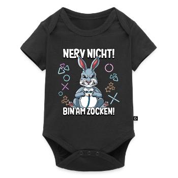 Zocken Gaming Nerv Nicht Bin Am Zocken - Baby Premium Kurzarmbody - Schwarz - Vorne