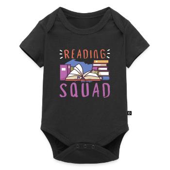 Book Reader Reading Literature Bookworm Gift Idea - Baby Premium short-sleeve bodysuit - black - Front
