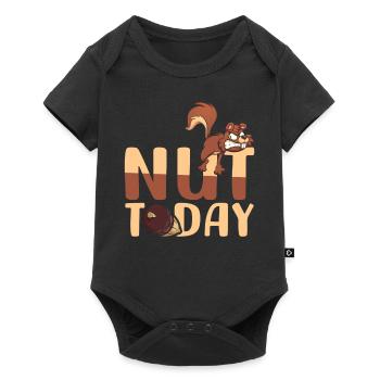 Nuss aujourd’hui | Blague d’écureuil | Amusement - Body à manches courtes Premium Bébé - noir - Devant