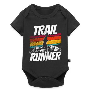Trail Runner Trail Run Running Race - Baby Premium short-sleeve bodysuit - black - Front