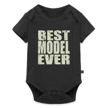 Meilleur modèle de cadeau de modèle - Body à manches courtes Premium Bébé - noir - Devant