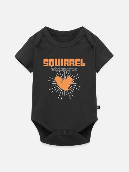 Eichhörnchen Flüsterer - Baby Premium Kurzarmbody - Schwarz