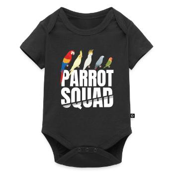 Parrot Squad Kids Oiseau - Body à manches courtes Premium Bébé - noir - Devant
