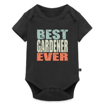 Meilleur jardinier jamais Gardener Gift - Body à manches courtes Premium Bébé - noir - Devant