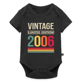 16th Birthday Girls Boys Born 2006 - Baby Premium short-sleeve bodysuit - black - Front