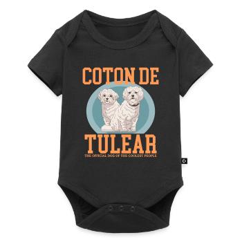 Coton de Tuléar | Cadeau de propriétaire de chien de chien - Body à manches courtes Premium Bébé - noir - Devant