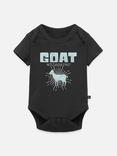 Ziegen Flüsterer - Baby Premium Kurzarmbody - Schwarz