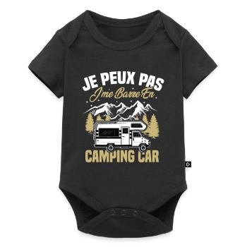 Je peux pas je me barre en camping-car - Body à manches courtes Premium Bébé - noir - Devant