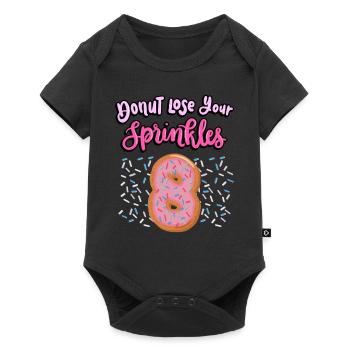 Donut Lose Your Sprinkles 8th Birthday | Beignet - Body à manches courtes Premium Bébé - noir - Devant