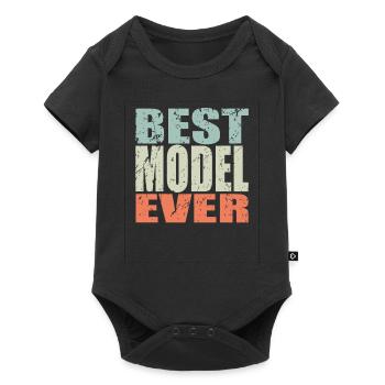 Meilleur modèle de cadeau de modèle - Body à manches courtes Premium Bébé - noir - Devant