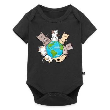 Cats On Earth I Cat Lovers Cats on Earth - Ni - Baby Premium short-sleeve bodysuit - black - Front