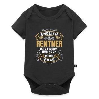 Endlich Rentner Jetzt Nervt Nur Noch Meine Frau - Baby Premium Kurzarmbody - Schwarz - Vorne