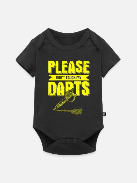 darts spiel - Baby Premium Kurzarmbody - Schwarz