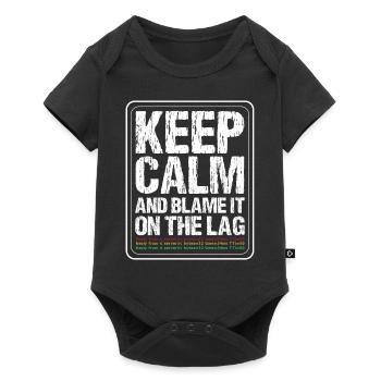 Keep calm and blame it on the - Baby Premium short-sleeve bodysuit - black - Front