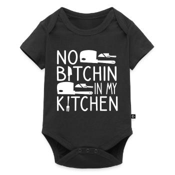 Pas de Bitchin' dans ma cuisine Chef cuisinier Cuisine - Body à manches courtes Premium Bébé - noir - Devant