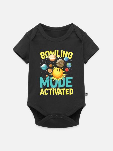 Bowling Mode Activated - Baby Premium Kurzarmbody - Schwarz