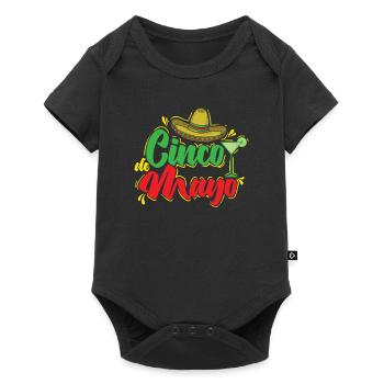 Cinco de Mayo Sombrero Vacances Mexique - Body à manches courtes Premium Bébé - noir - Devant