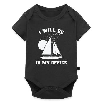 Je serai dans mon bureau Sailing Boat Sport - Body à manches courtes Premium Bébé - noir - Devant