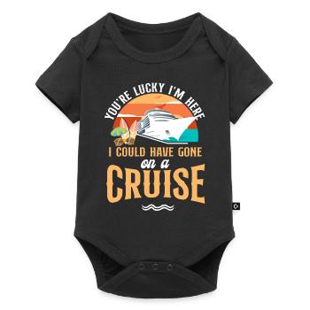 Vacances en bateau de croisière Vous avez de la chance - Body à manches courtes Premium Bébé - noir - Devant