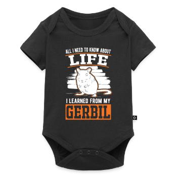Gerbil Gift Racing Rat Germesau - Baby Premium short-sleeve bodysuit - black - Front